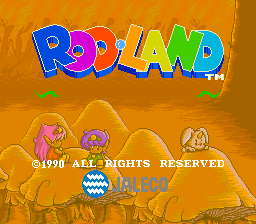 Rod-Land (World) Title Screen